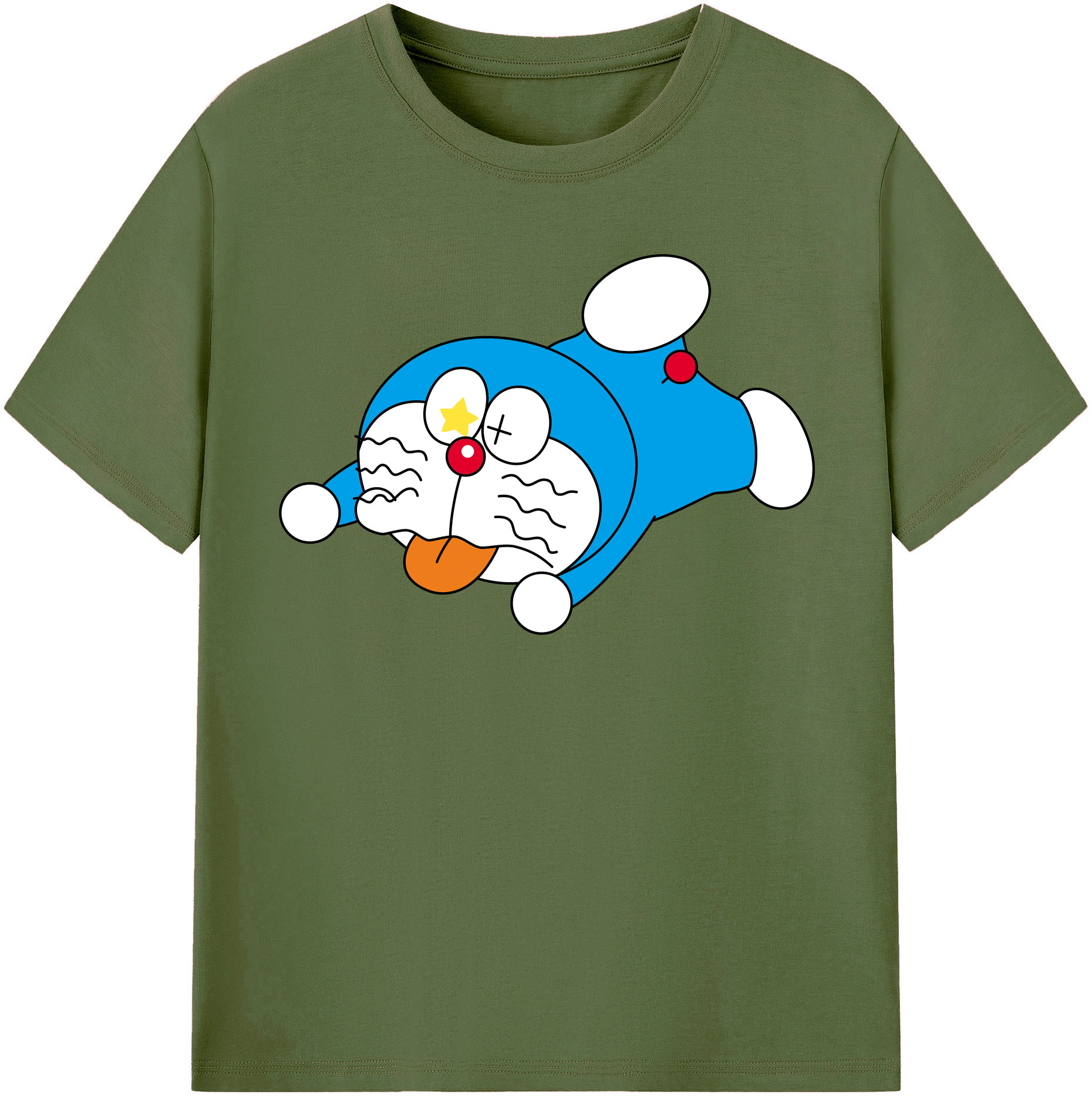 （画像用） ドラえもん Doraemon 綿100％半袖Tシャツ（フロントプリント）